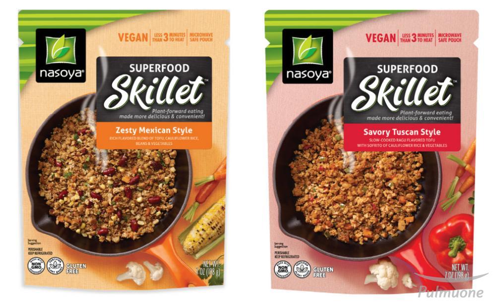 [사진2] 풀무원USA가 미국에서 판매 중인 식물성 단백질 간편식, 슈퍼푸드 스킬렛 멕시칸 맛(왼쪽), 슈퍼푸드 스킬렛 이탈리안 ....jpg