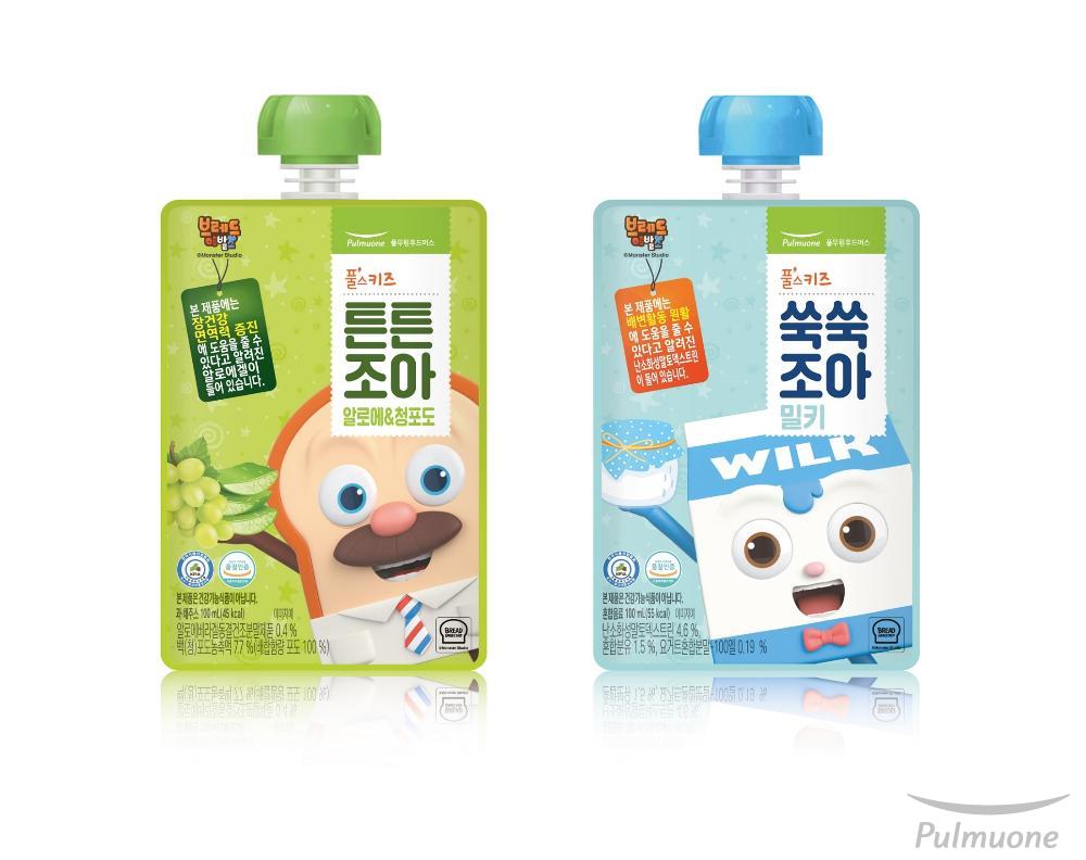 [사진1] 어린이를 위한 기능성 표시 음료(일반식품) ‘조아’ 2종(왼쪽 튼튼조아, 오른쪽 쑥쑥조아).jpg