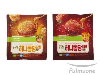 풀무원, ‘소스 퐁당’ 기술로 소스맛과 바삭함 극대화한 ‘허니퐁당 치킨’ 2종 출시