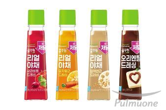 ‘냉장 드레싱 No.1’ 풀무원, 과채 식감 살려 더 맛있는 ‘저당 드레싱’ 출시