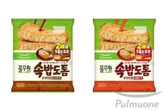 풀무원, 2배 도톰해진 유부피로 풍미와 식감 살린 ‘속밥도톰 유부초밥’ 출시